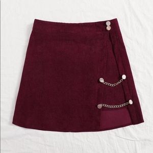 Gorgeous red wine skirt